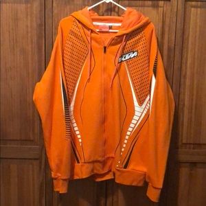 Orange KTM full zip hoodie